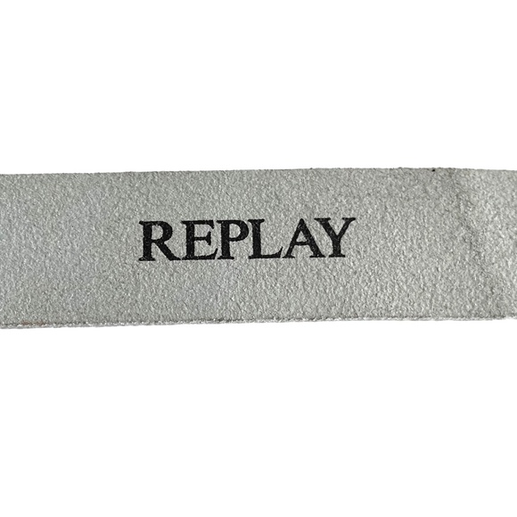 White Leather Belt - Picture 7 of 8